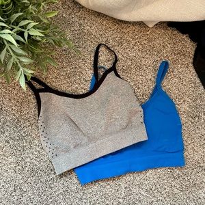 Bao Bei Maternity Bralette - Gray and Royal Blue